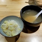 ラーメン巌哲 - チーズ山椒茶漬け（限定）