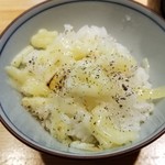 ラーメン巌哲 - チーズ山椒茶漬け（限定）