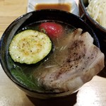 ラーメン巌哲 - 柏幻霜ポーク（創作塩つけ麺）