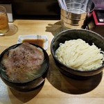 ラーメン巌哲 - 柏幻霜ポーク（創作塩つけ麺）