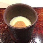 菊鮨 - このわたとワタリガニの茶碗蒸し