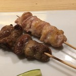 はつ串、せせり串