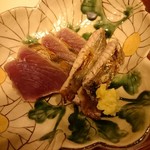 蓬左茶寮 - 向附②:鰹の藁燻し