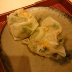 蓬左茶寮 - 強肴①:渡り蟹の内子のシュウマイ