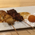 瀧口 - 比内地鶏レバー串とぼんぢり串