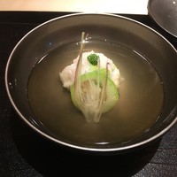 ぎんざ 一二岐 - アオリイカと夏野菜のしんじょ