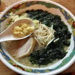 特麺コツ一丁ラーメン - 生のりラーメン 800円 麺少なめ ニンニクで
