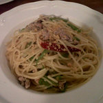 サルシッチャと万願寺唐辛子のペペロンチーノ