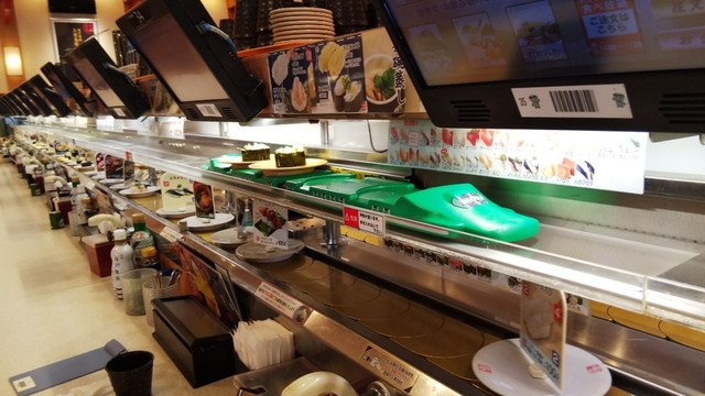 お寿司を運ぶ新幹線(^O^)』by にほどり : かっぱ寿司 福島鎌田店