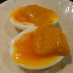 下町割烹とめだて - 半熟卵と練り雲丹