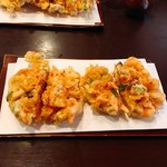 蕎麦藍 - 桜海老のかき揚げ