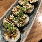 炭火焼鳥鳳 - 鶏天巻き680円