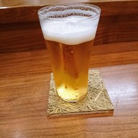 佳肴岡もと - 珍しくビール