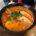 麺屋 かし原 - 味噌ラーメン（800円）2018年8月