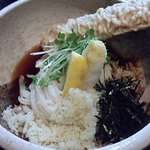 讃岐うどん白庵 - とり玉天ぶっかけ （￥800）　（'11.5）