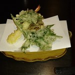 そば処 よしぶ - わいたの天ぷら