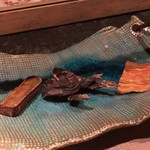 大どころ - ◆自家製カラスミ・干しホタルイカ（富山）・バチコ これは「呑兵衛セット」ですね。写真は一人分