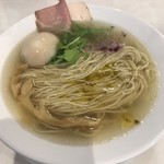 ヌードルキッチンキョウ - 味玉塩そば 880円 ＋ 麺大盛 120円