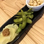 餃子とジビエ タビビトハンテン． - 漬物盛り合わせ