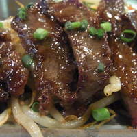 鉄板焼 東洋 - 黒毛和牛　ハラミ定食　アップ