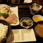 蔵八 - おすすめ三種の刺身盛り定食