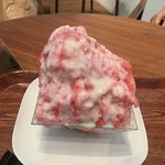温泉カフェ - 苺のかき氷