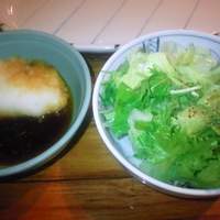 人形町今半 本店 - ミニサラダと卸ポン酢ダレ