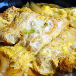 和寒雪割そば - かつ丼セット（冷そば）1000円＋そば大盛り100円