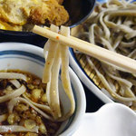 和寒雪割そば - かつ丼セット（冷そば）1000円＋そば大盛り100円