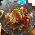 レストラン 凪 - オゴノリと地魚の海鮮サラダ