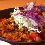 ムスビカフェ - 高野豆腐のベジタコカレーライス