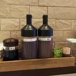 カウカウステーキ - ソース、醤油、わさびがありました(2018.08.19)