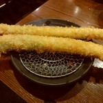 大阪串かつ　テンテコマイ - 極太アスパラ（250円）