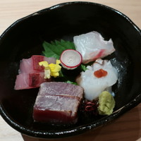 寿司 はせ川 心斎橋本店 - お造り(鯛・はまち・鰹･蛸）