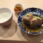 日本橋蛎殻町 すぎた - あん肝、馬糞雲丹 佃煮