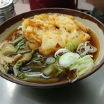 かき揚げ山菜そば