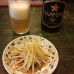 Kagetsu - ビールを頼むとツマミまで・・・