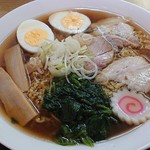 Natsukashi Noaji Shina Soba - 支那そば大盛、玉子トッピング。