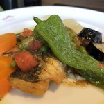 文化洋食店 - コチの唐揚げ タルタルとオクラのソース