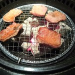 肉と日本酒 - 良い香りが…