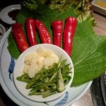 肉と日本酒 - 薬味