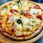 벚꽃 새우와 죽순 피자