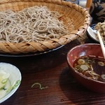 元祖手打そば いづるや - ４合と天ぷら    ⇒これで￥2000です(^_^)v