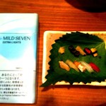 寿司処　初川 - ご好意（遊び心？）で作ってくださったミニチュア寿司！