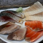 亀清 - 昆布〆4種