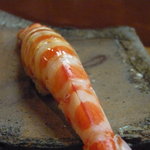 日本橋橘町　都寿司 - 蒸し海老（特大車海老）