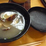 日本橋橘町　都寿司 - お椀：浅利