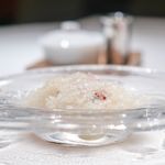 レストラン ラリューム - 白桃と黒文字のかき氷