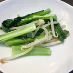 京鼎樓 - 梅花コース 江戸菜とモヤシのあっさり塩炒め