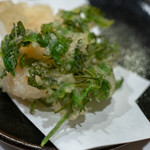 うを徳 - 2018.8 愛知芝海老とパクチーの掻き揚げ